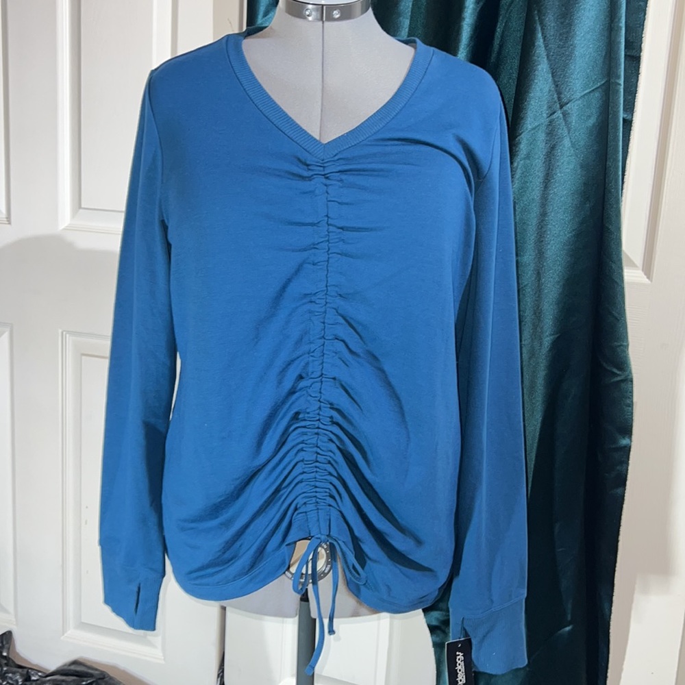 Long Sleeve Top Adjustable Front Cinch for the Perfect Fit Every Time BRAND NEW